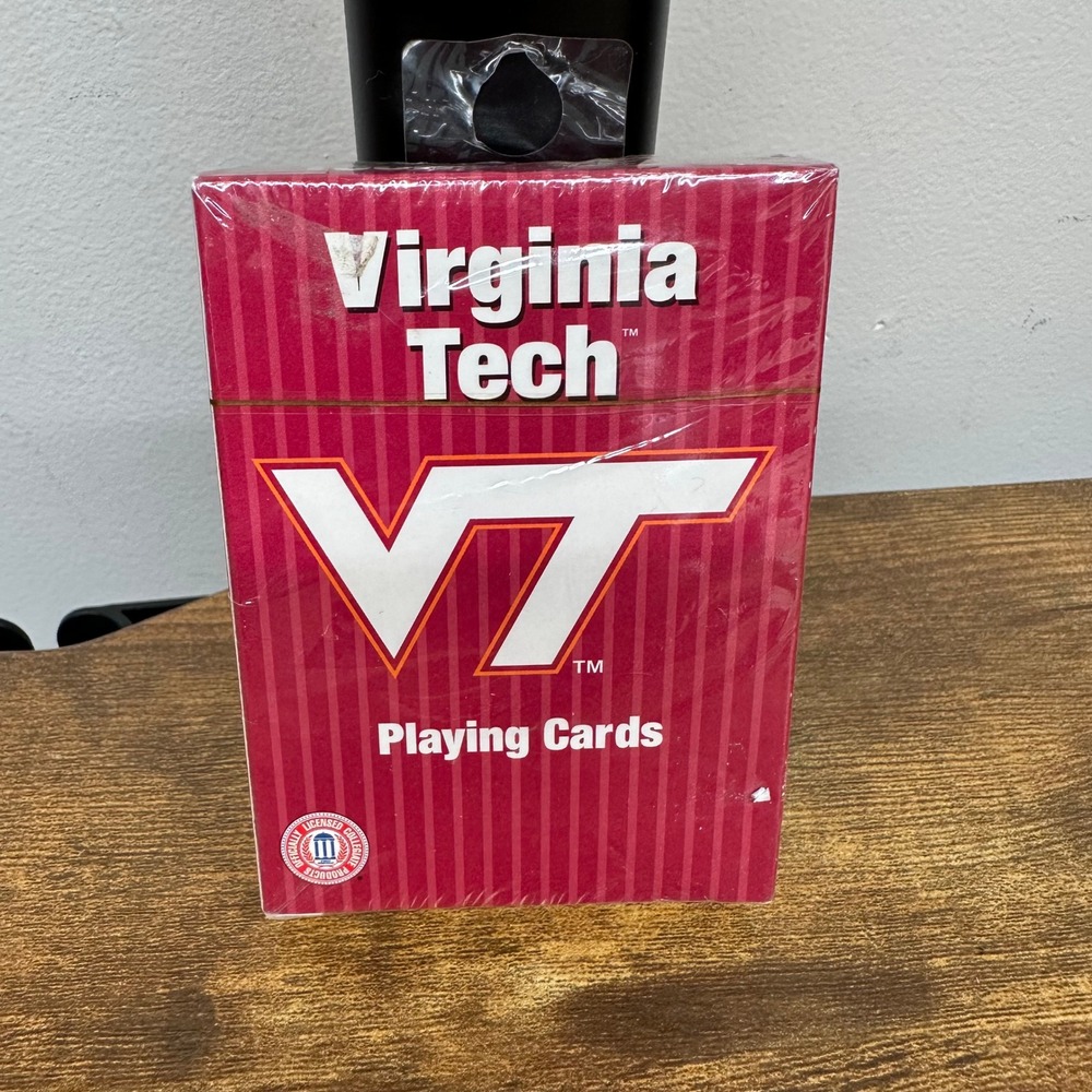 Virginia Tech Hokies Playing Cards VT Logo Collegiate Patch Products New Sealed